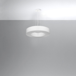 Żyrandol SATURNO SLIM 50 biały SOLLUX SL.0749