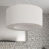 Żyrandol SATURNO SLIM 50 biały SOLLUX SL.0749