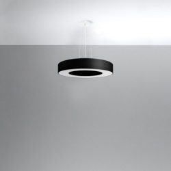 Żyrandol SATURNO SLIM 50 czarny SOLLUX SL.0750