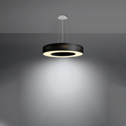 Żyrandol SATURNO SLIM 50 czarny SOLLUX SL.0750