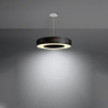 Żyrandol SATURNO SLIM 50 czarny SOLLUX SL.0750
