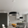 Żyrandol SATURNO SLIM 50 czarny SOLLUX SL.0750
