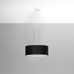 Żyrandol SKALA 30 czarny SOLLUX SL.0756