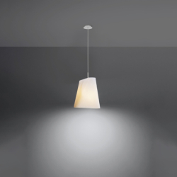 Żyrandol BLUM 1 biały SOLLUX SL.0769
