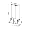 Żyrandol BLUM 3 czarny SOLLUX SL.0772