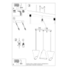 Żyrandol BLUM 3 czarny SOLLUX SL.0772