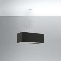 Żyrandol SANTA BIS 80 czarny SOLLUX SL.0780
