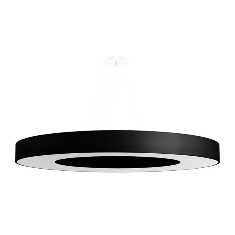 Żyrandol SATURNO SLIM 90 czarny SOLLUX SL.0798