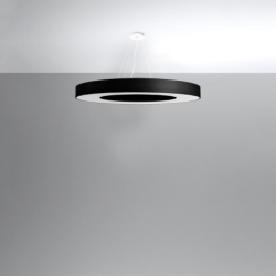 Żyrandol SATURNO SLIM 90 czarny SOLLUX SL.0798