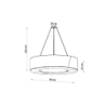 Żyrandol SATURNO SLIM 90 czarny SOLLUX SL.0798
