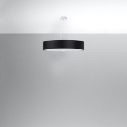 Żyrandol SKALA 70 czarny SOLLUX SL.0802