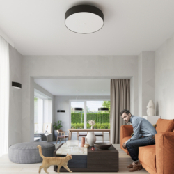 Żyrandol SKALA 80 czarny SOLLUX SL.0804