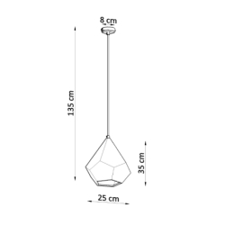 Lampa wisząca ceramiczna PAVLUS SOLLUX SL.0844