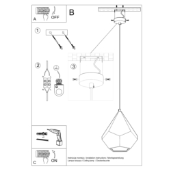 Lampa wisząca ceramiczna PAVLUS SOLLUX SL.0844