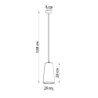 Lampa wisząca ceramiczna GULCAN SOLLUX SL.0849