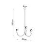 Żyrandol PICCOLO 3 czarny SOLLUX SL.0856