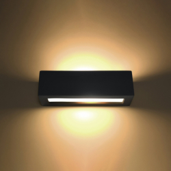 Kinkiet ceramiczny VEGA czarny SOLLUX SL.0878