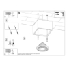 Plafon QUATRO 1 beton SOLLUX SL.0883