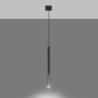 Lampa wisząca MOZAICA 1 czarny/chrom SOLLUX SL.0885
