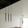 Lampa wisząca MOZAICA 3L czarny/miedź SOLLUX SL.0889