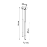 Lampa wisząca MOZAICA 3P czarny/złoto SOLLUX SL.0893