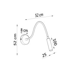 Kinkiet AXIL czarny SOLLUX SL.0910