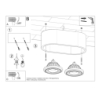 Plafon BASIC 2 naturalne drewno SOLLUX SL.0914