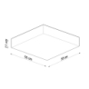 Plafon HORUS 55 czarny SOLLUX SL.0920