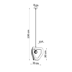 Lampa wisząca TRES czarna SOLLUX SL.0930