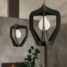 Lampa wisząca TRES czarna SOLLUX SL.0930