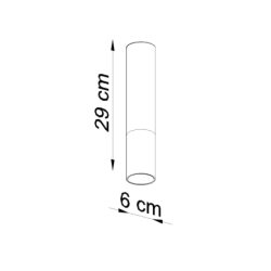 Plafon LOOPEZ czarny/miedź SOLLUX SL.0945
