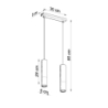 Lampa wisząca LOOPEZ 2 czarny/miedź SOLLUX SL.0947