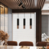 Lampa wisząca LOOPEZ 2 czarny/miedź SOLLUX SL.0947