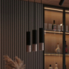 Lampa wisząca LOOPEZ 3L czarny/miedź SOLLUX SL.0948