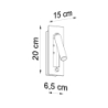 Kinkiet ENIF czarny SOLLUX SL.0956