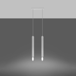 Lampa wisząca WEZYR 2 biała SOLLUX SL.0958