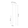 Lampa wisząca WEZYR 2 biała SOLLUX SL.0958