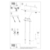 Lampa wisząca WEZYR 2 biała SOLLUX SL.0958