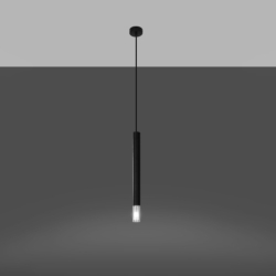 Lampa wisząca WEZYR 1 czarna SOLLUX SL.0960