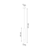 Lampa wisząca WEZYR 1 czarna SOLLUX SL.0960