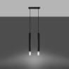 Lampa wisząca WEZYR 2 czarna SOLLUX SL.0961
