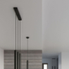 Lampa wisząca WEZYR 2 czarna SOLLUX SL.0961