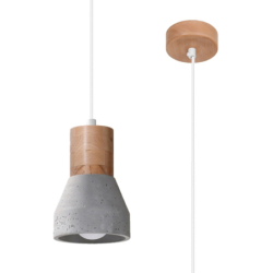 Lampa wisząca QUBIC szara...