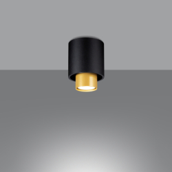 Plafon NESI czarny SOLLUX SL.0982