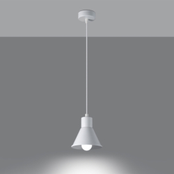 Lampa wisząca TALEJA 1 biała [E27] SOLLUX SL.0983