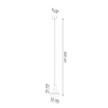 Lampa wisząca TALEJA 1 biała [E27] SOLLUX SL.0983