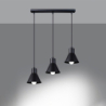 Lampa wisząca TALEJA 3 czarna [E27] SOLLUX SL.0986