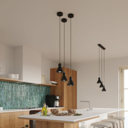 Lampa wisząca TALEJA 3 czarna [E27] SOLLUX SL.0986
