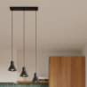 Lampa wisząca TALEJA 3 czarna [E27] SOLLUX SL.0986