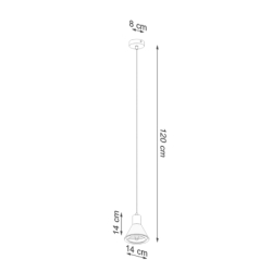 Lampa wisząca TAZILA 1 czarna [ES111] SOLLUX SL.0989